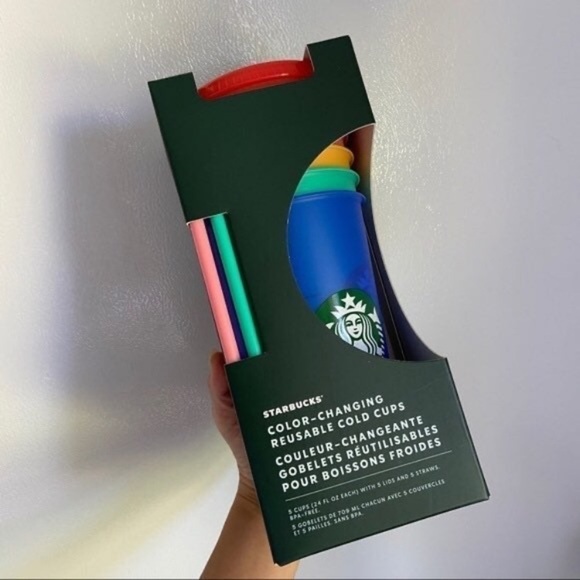 Starbucks | Summer 2020 Reusable Color Changing Cold Cups 5pk - Picture 1 of 3
